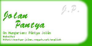 jolan pantya business card